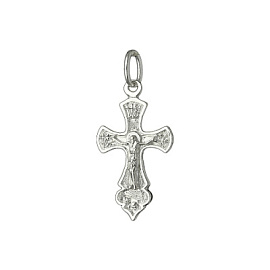 Крест христианский 2-090-1 серебро Полновесный