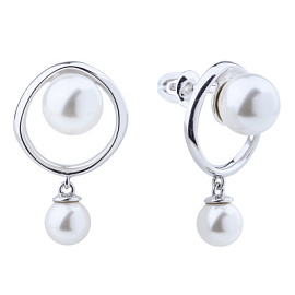 Серьги подвесные 1053312-01250-2S серебро