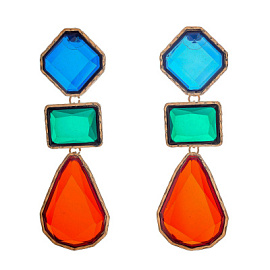 Серьги подвесные Mo-Y24.06-026 ювелирный сплав