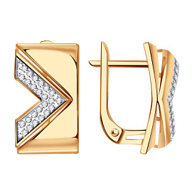 Серьги кл4120а-01 золото