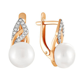 Серьги 290-1-689Р золото