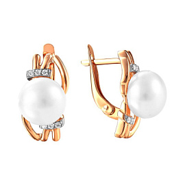 Серьги 290-1-958Р золото