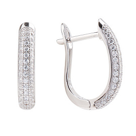 Серьги дорожка LLE558 серебро Дорожка