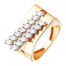 Кольцо кл4380-01 золото