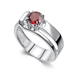 Кольцо один камень 01-5151.00ГР-00 серебро