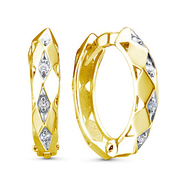 Серьги конго 122568л золото