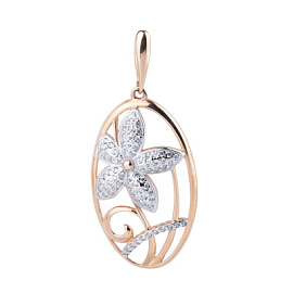 Подвеска 08-0587 золото Цветок