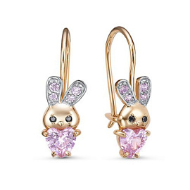 Серьги 1202896 золото Заяц