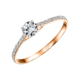 Кольцо КольцоКЛ-66.17.0.бцФ.з585 золото