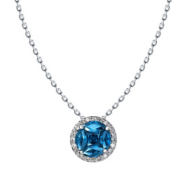 Колье 63406 серебро