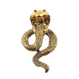Брошь 261110279g ювелирный сплав змея