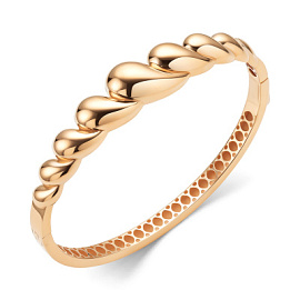 Браслет жесткий Бр5473 золото Боттега Венета