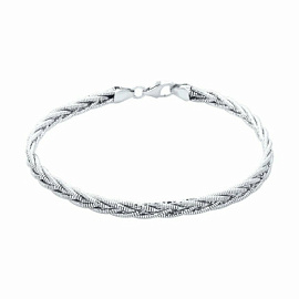 Браслет жесткий 94054599 серебро