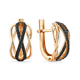 Серьги 002-1017-0005-012 золото Бесконечность