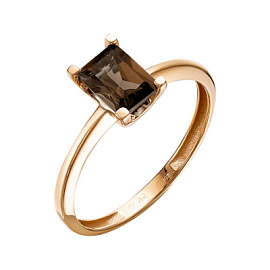 Кольцо один камень К120-6994ТР золото