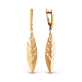 Серьги подвесные 503412-1000 золото
