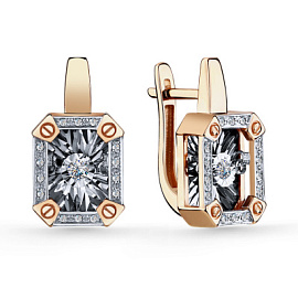 Серьги 02-11-51083-31-00 золото Картье винт