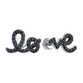 Серьги пусеты с211071.0010.01 серебро LOVE