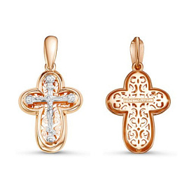 Крест христианский 080606 золото