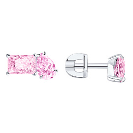 Серьги пусеты 12-10-0990-45-00 серебро