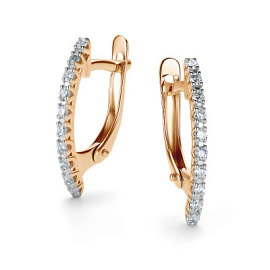 Серьги дорожка 26440-100 золото