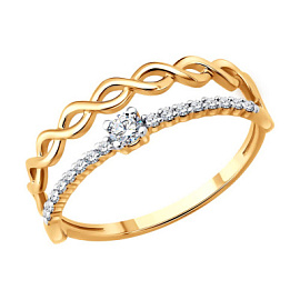 Кольцо 019795 золото