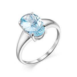 Кольцо 1-781 топ серебро