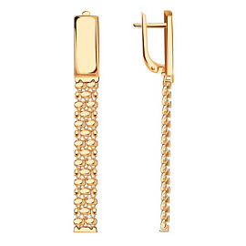 Серьги подвесные с714-01 золото