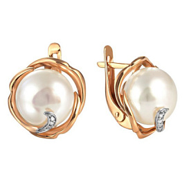 Серьги 290-1-999Р золото