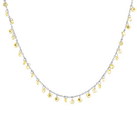 Колье 17-1306-W ювелирный сплав