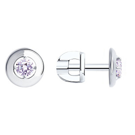 Серьги пусеты 20876с ф серебро