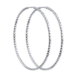 Серьги конго 94140033 серебро