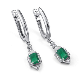 Серьги подвесные 02-4853.00АГ-00 серебро