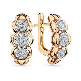 Серьги 2-108814-00-00 золото