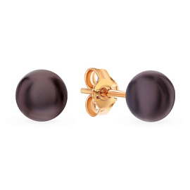 Серьги пусеты ПСЛ-22096 золото