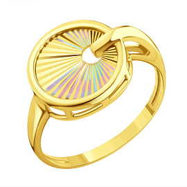 Кольцо Т90061Д144 золото Круг