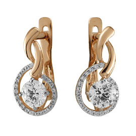 Серьги 01-214325 золото