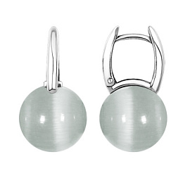 Серьги один камень 2340264318-10 серебро