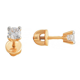 Серьги пусеты 804-02217-10-00-20-00 золото