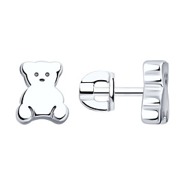 Серьги пусеты 94025945 серебро Тоус