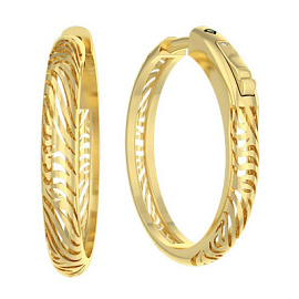 Серьги конго 9677656 золото