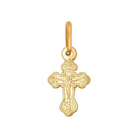 Крест христианский 121262 золото Полновесный