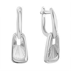 Серьги подвесные Т30062Г949 золото