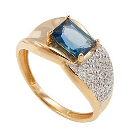 Кольцо к4322V52 золото