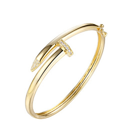 Браслет жесткий 0420913789gp серебро Картье Гвоздь