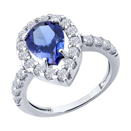 Кольцо 94014731 серебро