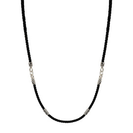 Шнур текстильный 706940-55 серебро Спаси и сохрани