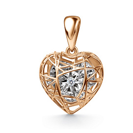 Подвеска 03-11-51221-11-00 золото Сердце