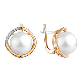 Серьги 290-1-1123Р золото