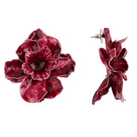 Серьги 504227380 ювелирный сплав Цветок